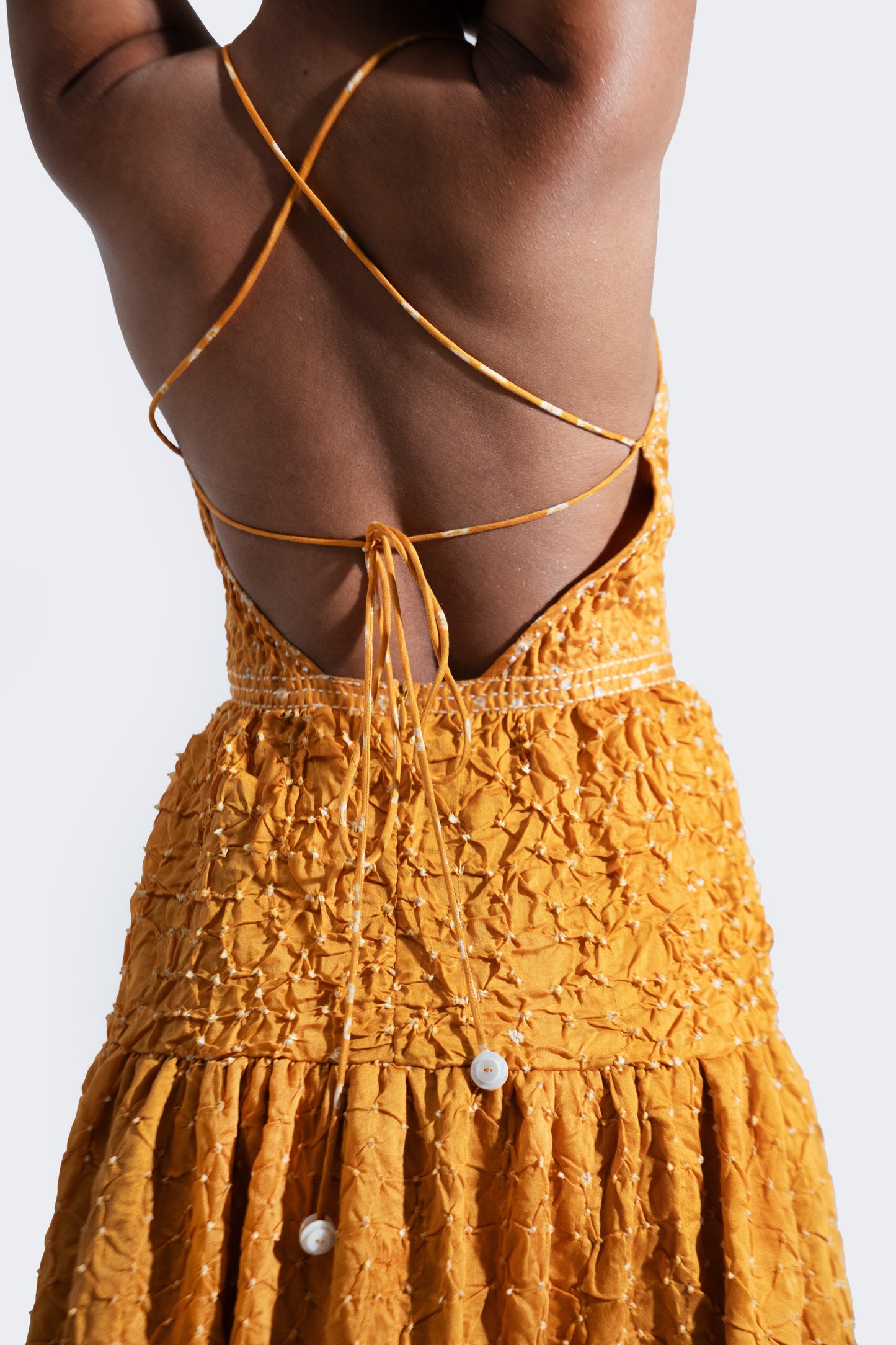 Marigold Delicate Tie-back Dress