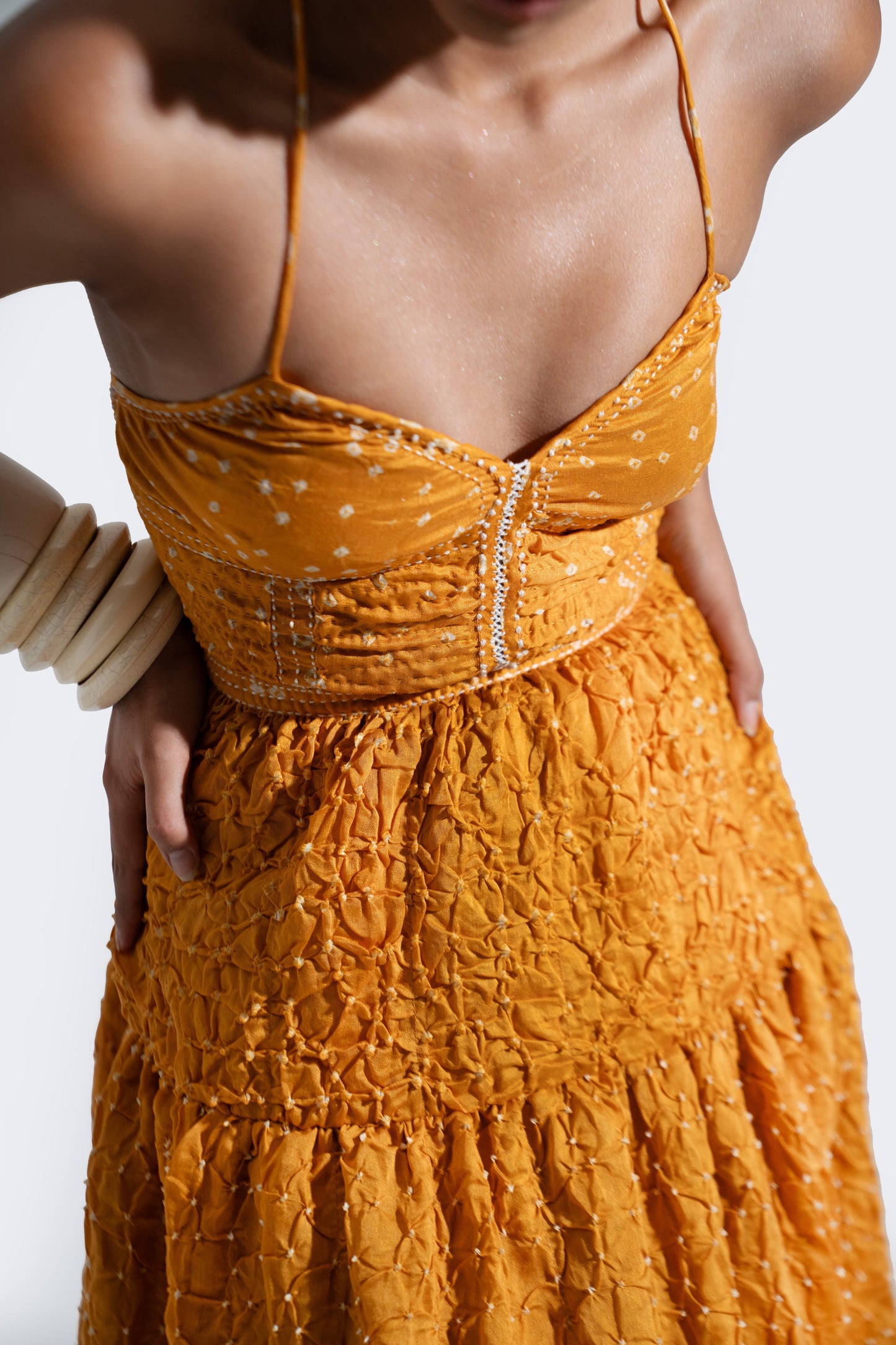 Marigold Delicate Tie-back Dress