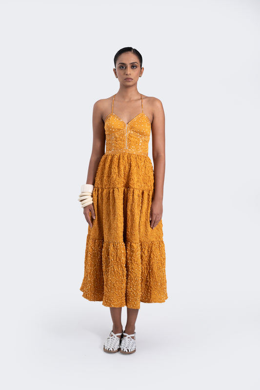 Marigold Delicate Tie-back Dress