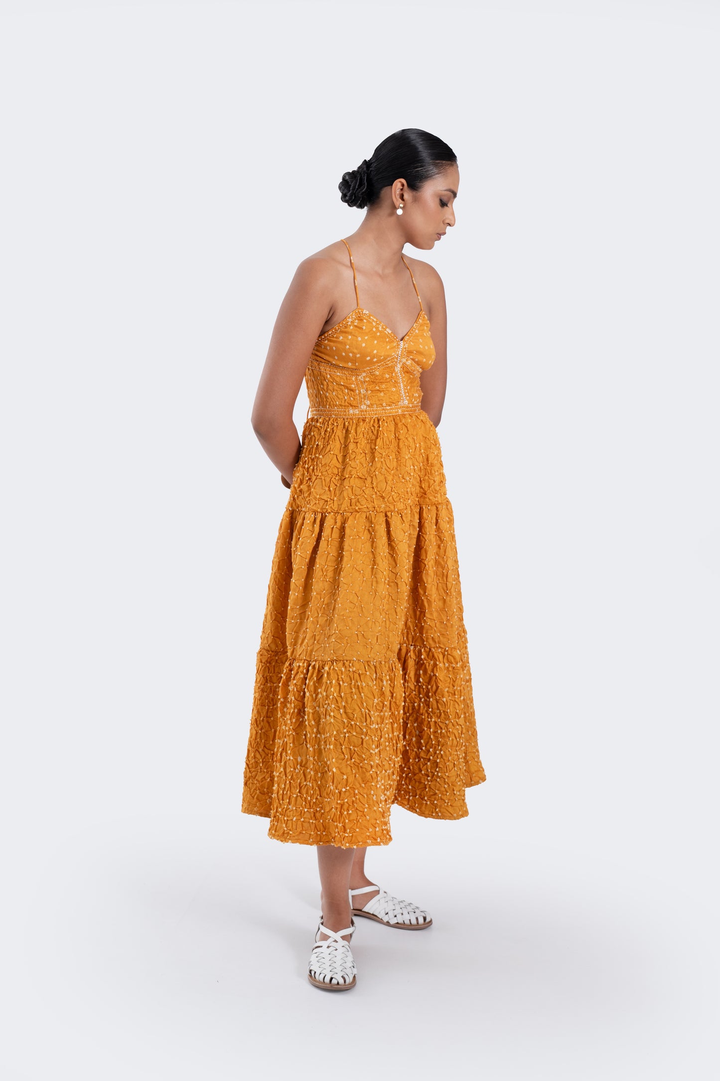 Marigold Delicate Tie-back Dress