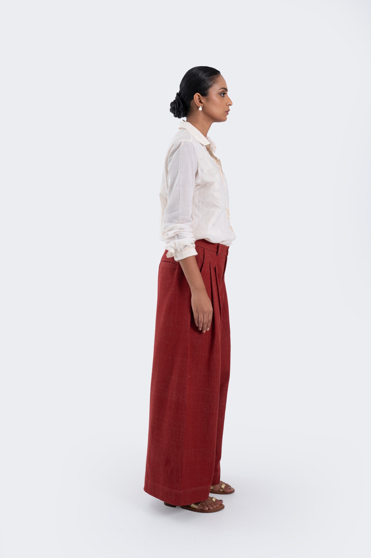 Hand embroidered Organic Cotton Shirt