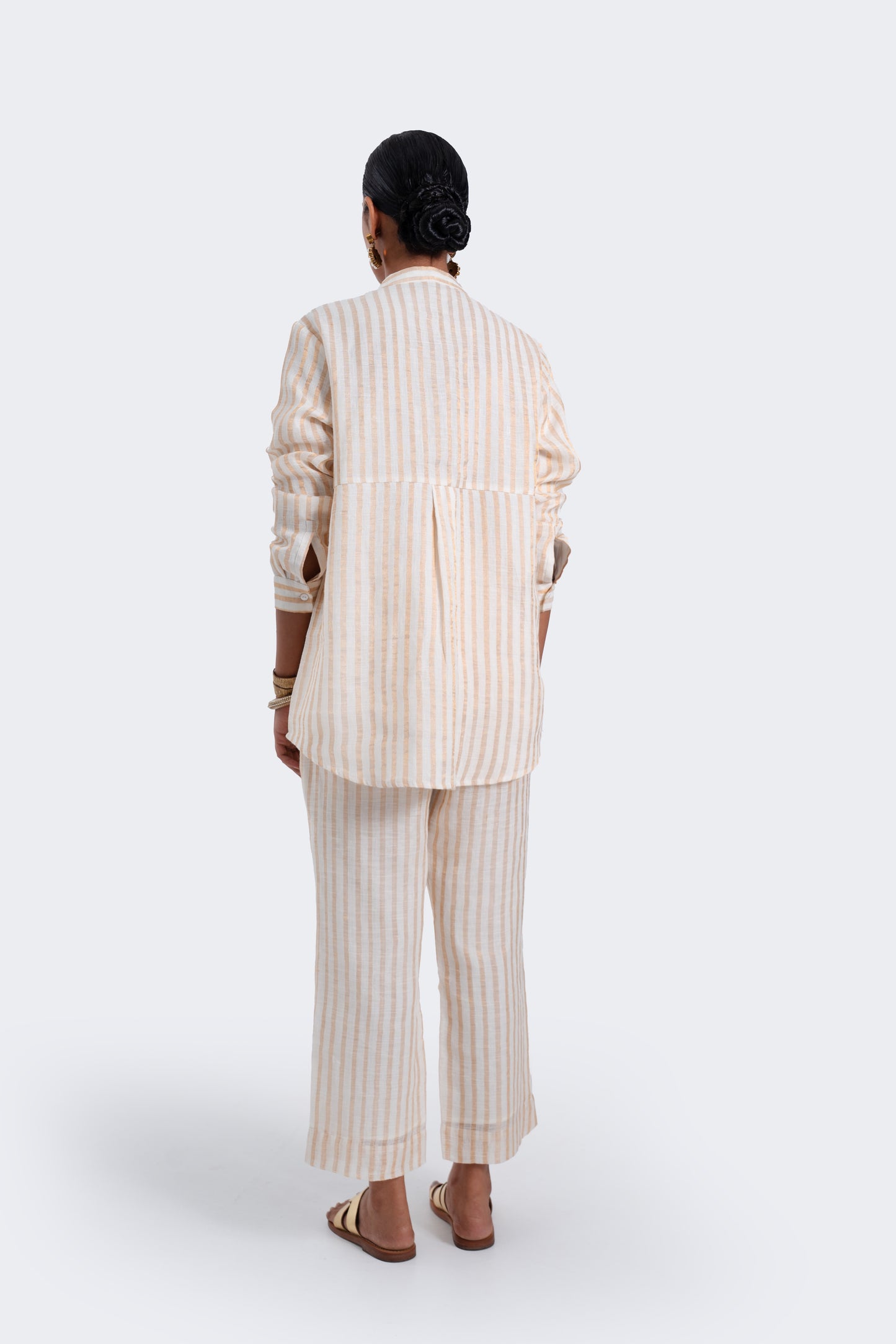 Zari Striped Linen Elegant Shirt