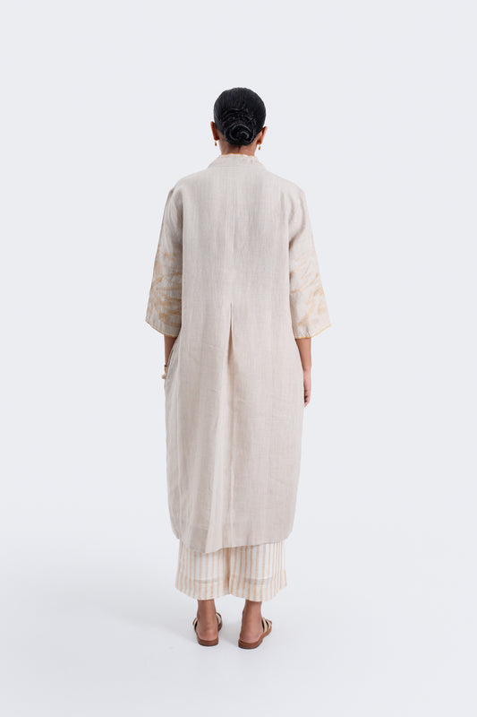 Hand Embroidered Linen Modern Tunic
