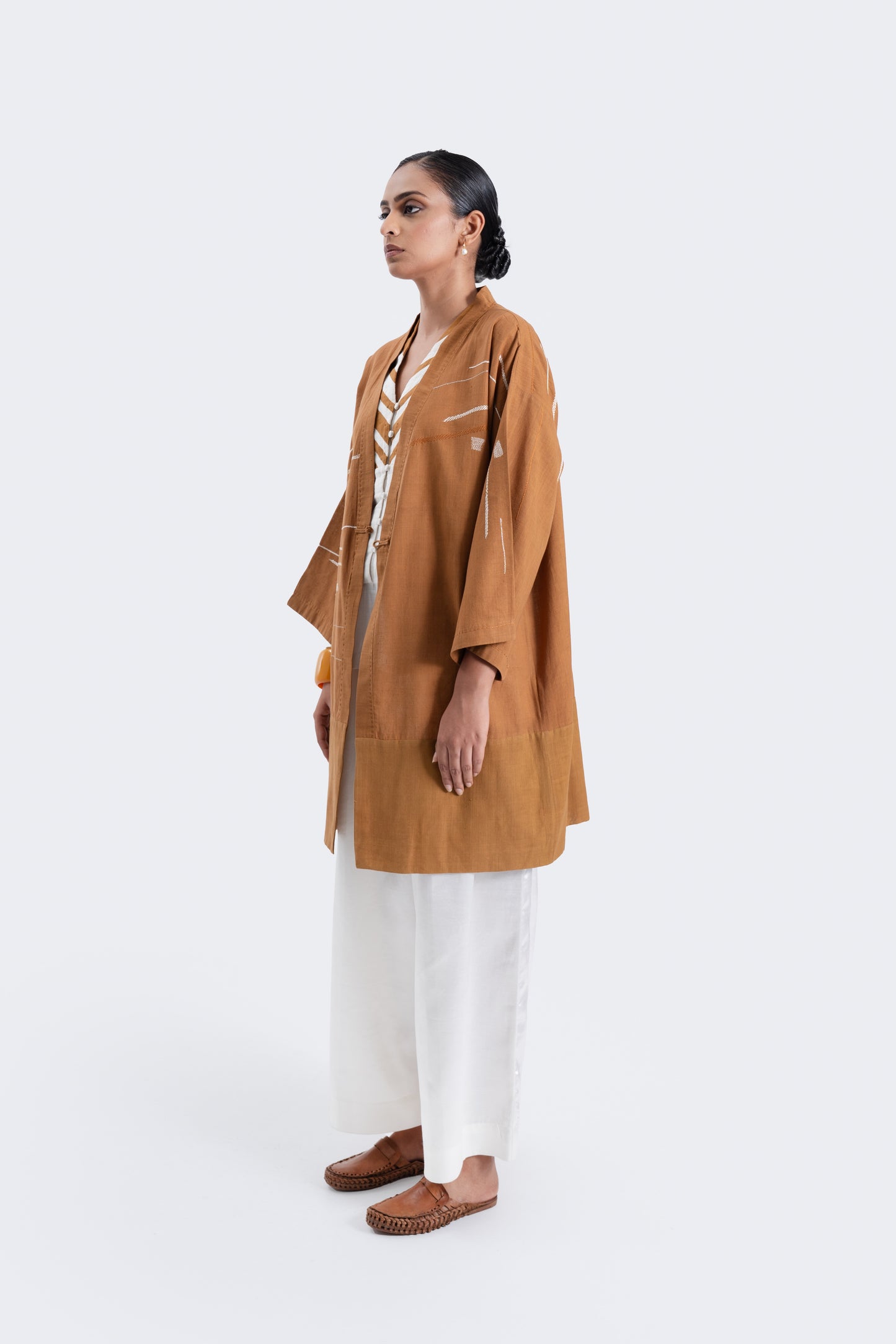 Hand embroidered Sculpt Kimono