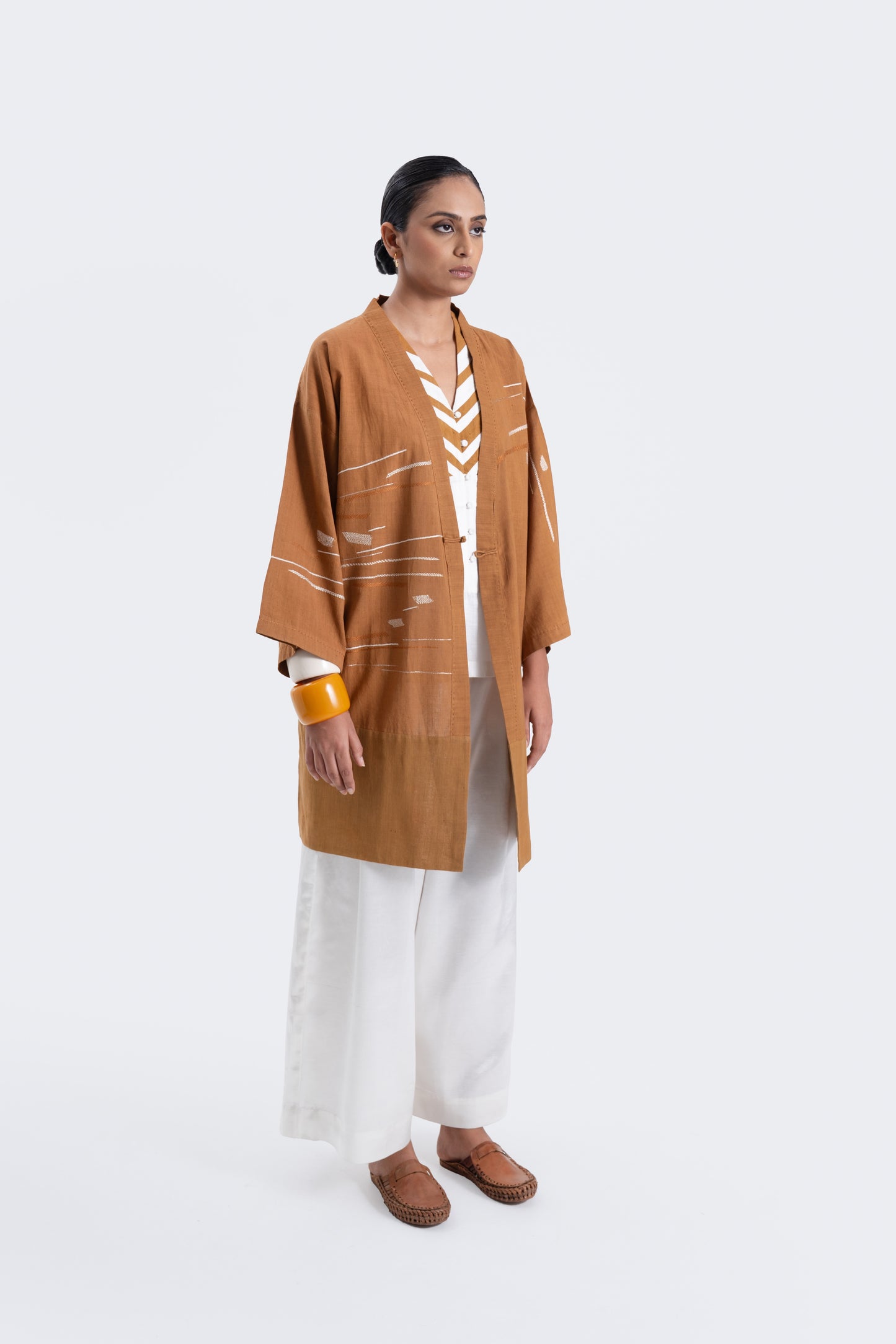 Hand embroidered Sculpt Kimono