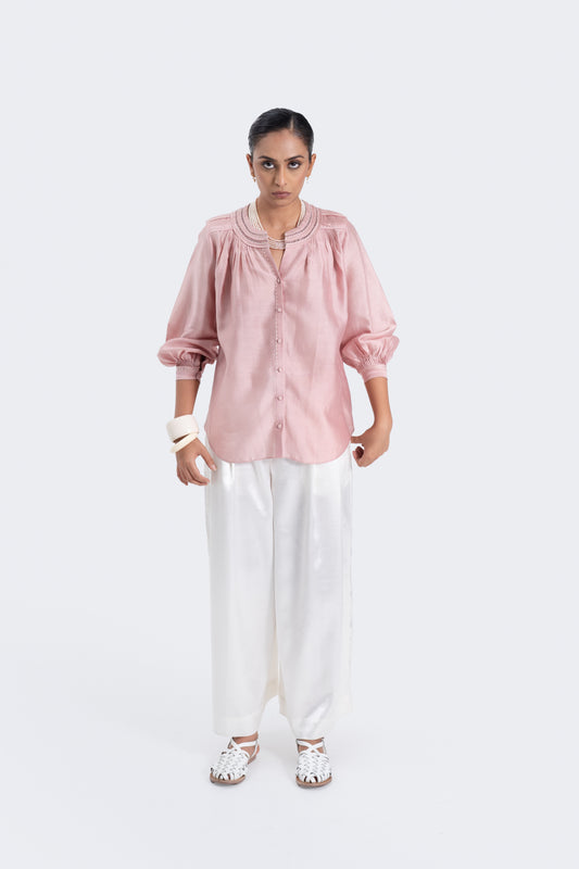 Silk cotton Vintage Charm Top