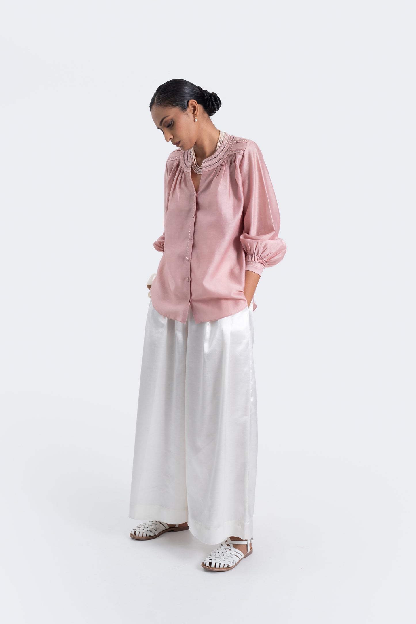 Mashru Wide Fluid Pants