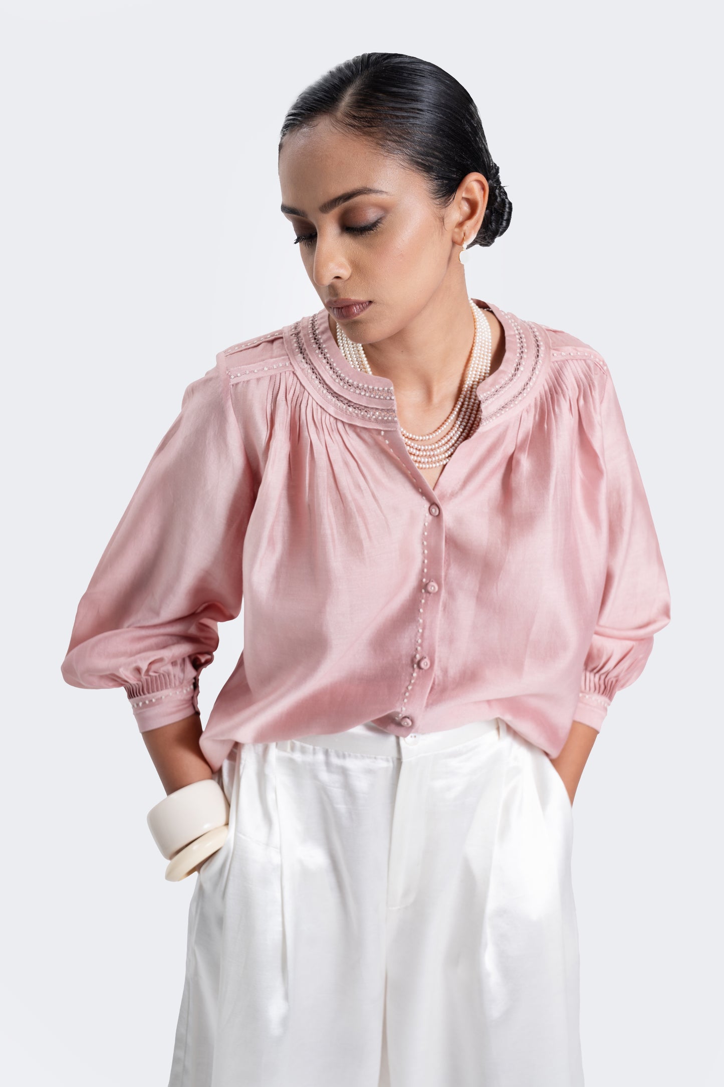 Mashru Wide Fluid Pants