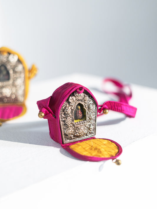 German Silver Travelling Shrine – Small, Revived Old Piece